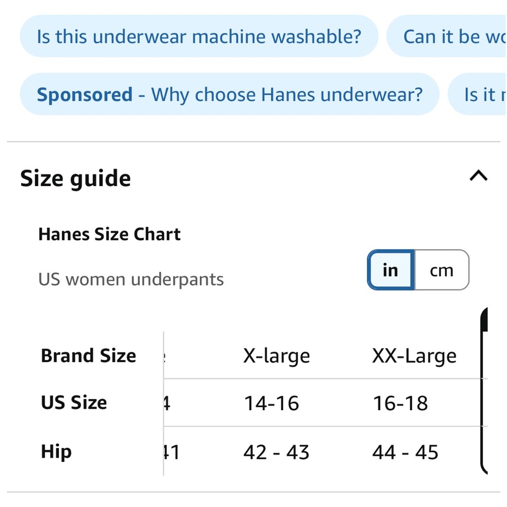 Hanes Women's XL 14/16 Period briefs - Black and Tan 3 pack - Picture 4 of 6